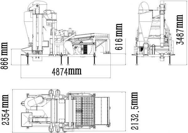 5XFZ-25 Air-Screen Gravity Grain Cleaner